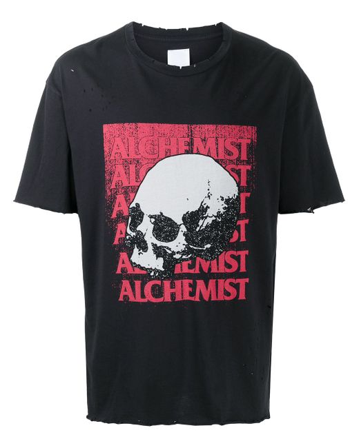 Alchemist skull logo print T-shirt
