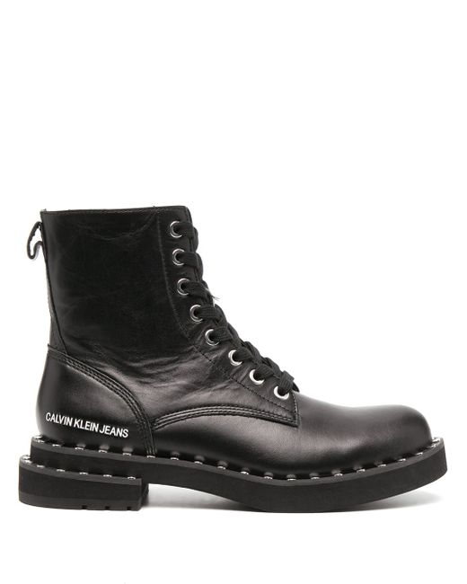 Calvin Klein Jeans studded combat boots