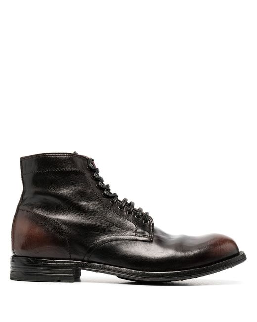 Officine Creative polished lace-up ankle boots