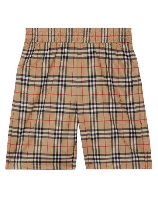 Burberry check-print shorts