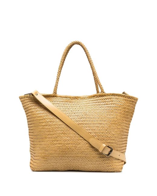 Officine Creative Susan large woven leather tote bag