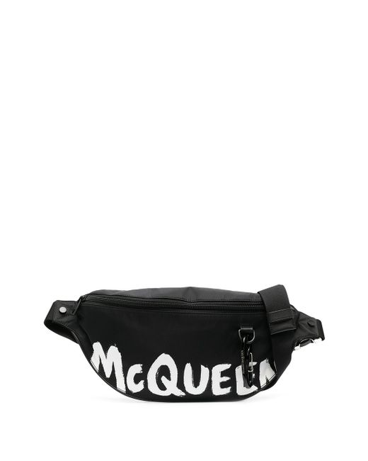 Alexander McQueen logo print belt bag