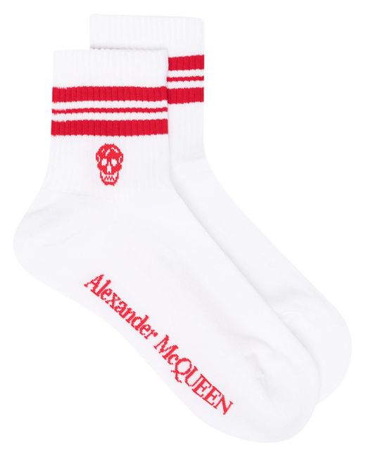 Alexander McQueen stripe-trim socks