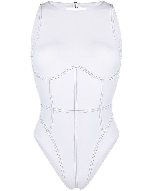 Noire Swimwear open-back one-piece swimsuit