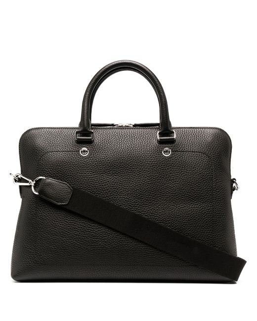 Mulberry slim City grained briefcase