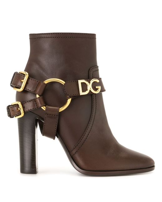 Dolce & Gabbana DG buckled ankle booties