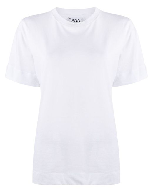 Ganni crew-neck short-sleeve T-shirt