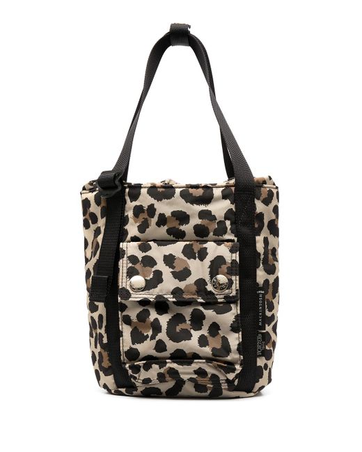 Porter-Yoshida & Co. x Mackintosh leopard-print bucket bag