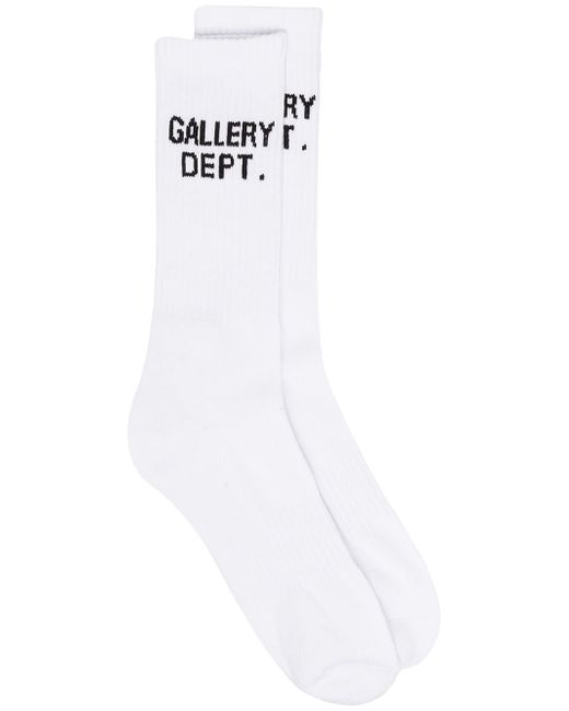 Gallery Dept. GALLERY DEPT. logo print ribbed socks