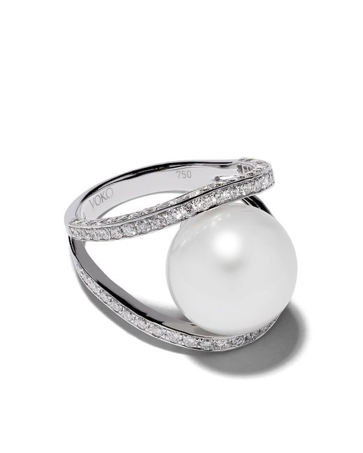 Yoko London 18kt white gold Novus South Sea pearl and diamond ring