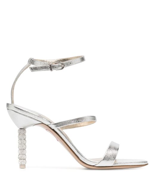 Sophia Webster crystal embellished heel sandals
