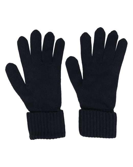 N.Peal ribbed knit gloves