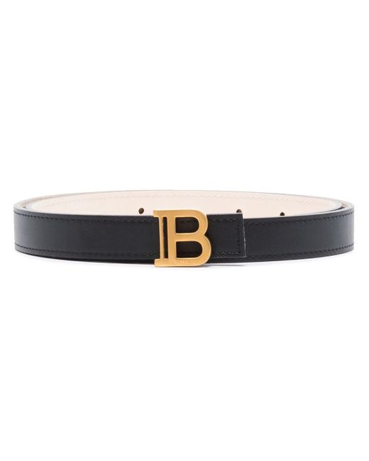 Balmain B Logo leather belt