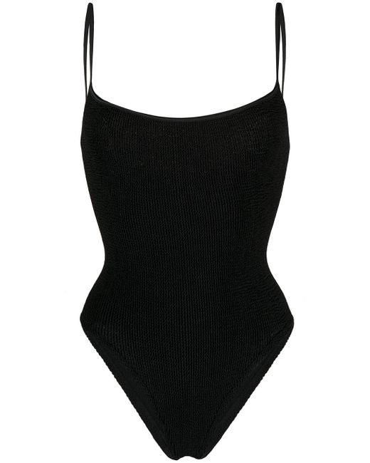 Hunza G Pamela crinkle-effect swimsuit
