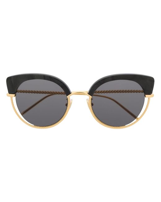 Boucheron braided metal cat-eye sunglasses