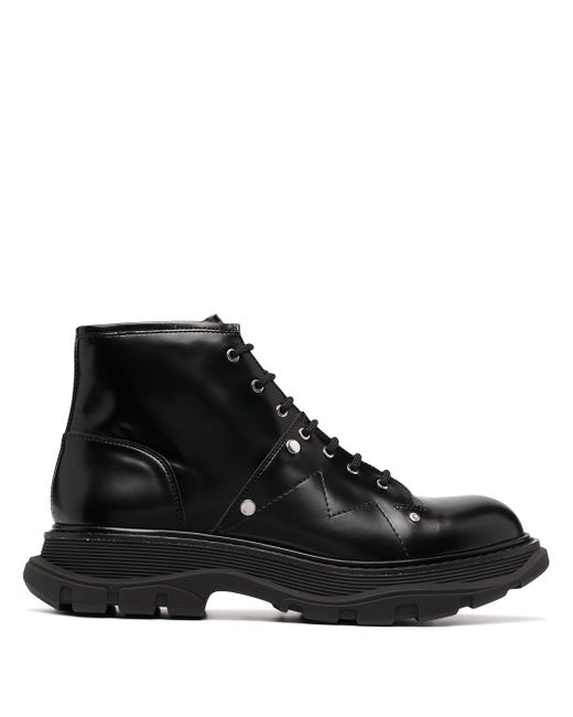 Alexander McQueen Tread lace-up boots