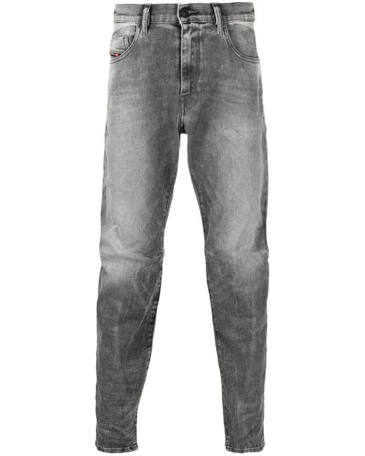 Diesel mid-rise tapered jeans