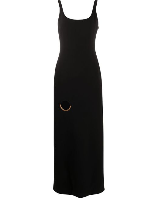 Versace O-ring cutout maxi dress