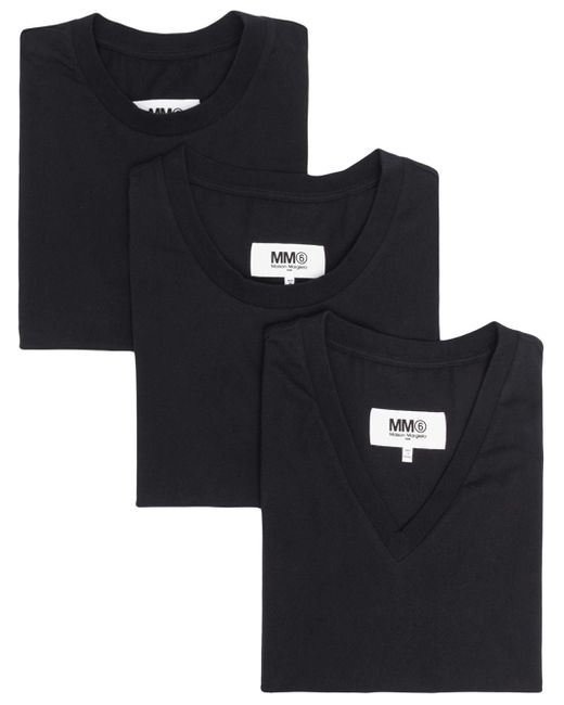 Mm6 Maison Margiela mixed three-pack of T-shirts