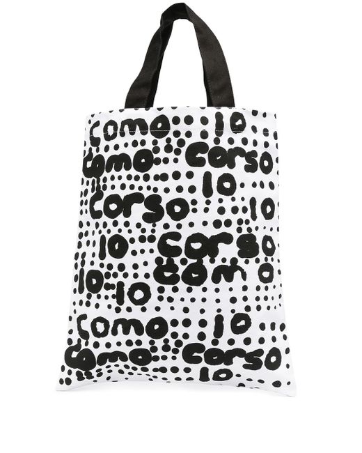 10 Corso Como logo printed tote bag