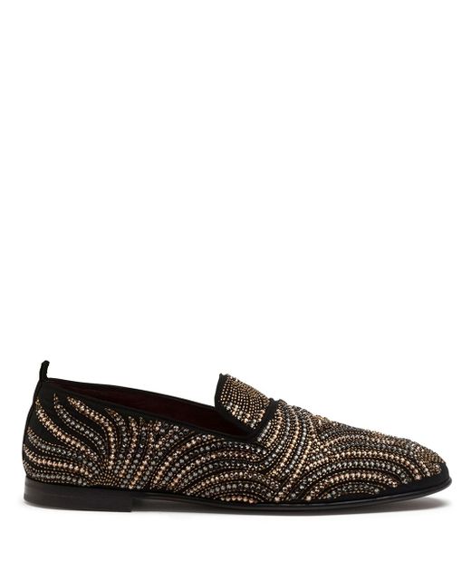 Dolce & Gabbana rhinestone-embellished slippers