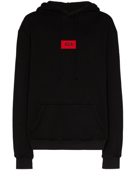 424 logo patch hoodie