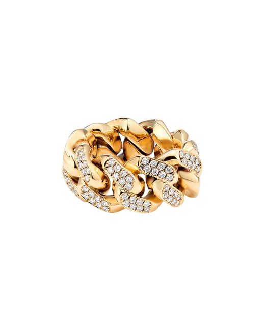 777 gold diamond Cuban ring 115