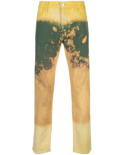 424 paint-effect straight jeans