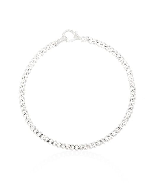 Shay 18K white gold flat-link diamond bracelet