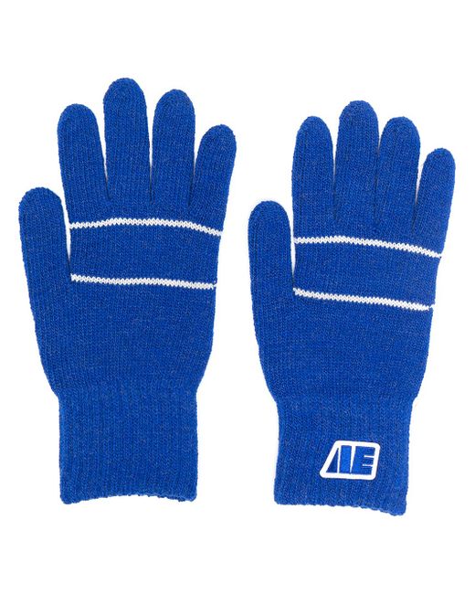 Ader Error colour-block stripe gloves