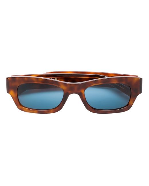 Marni Eyewear tortoiseshell rectangular frame sunglasses