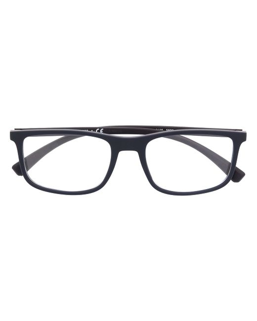Emporio Armani rectangle-frame clear glasses