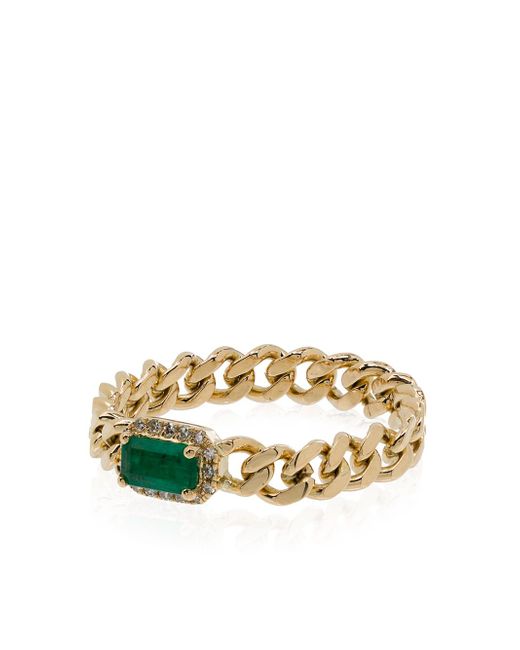 Shay 18kt yellow emerald diamond ring