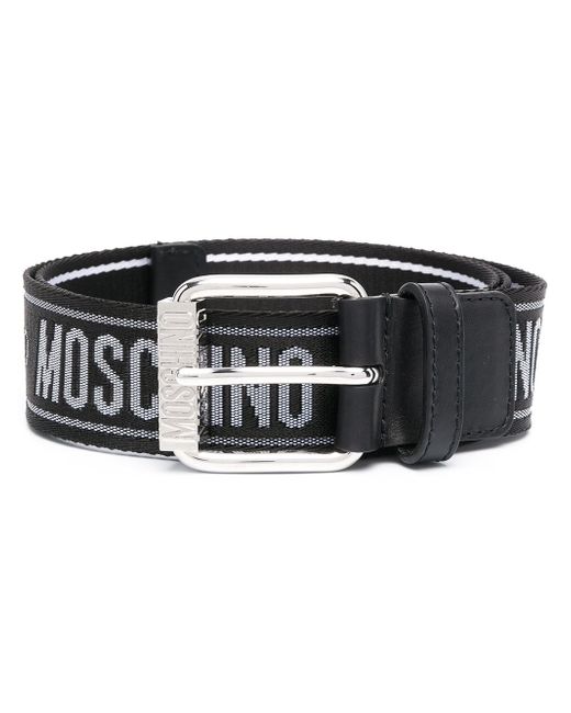 Moschino logo-print belt