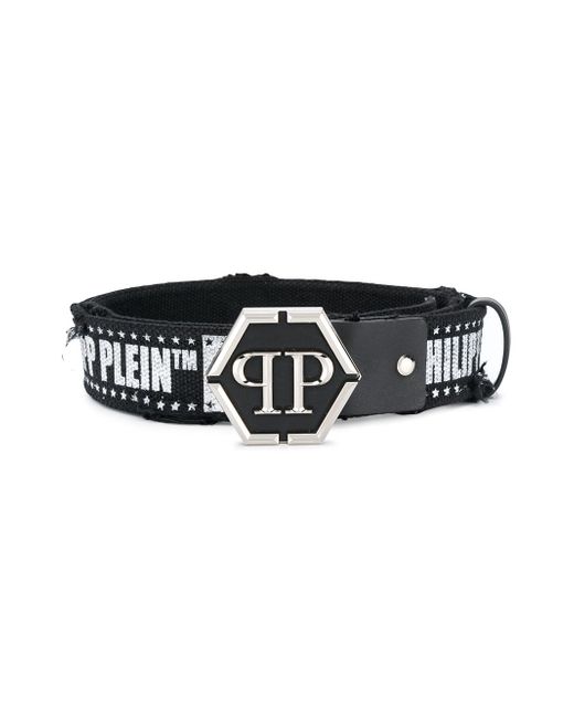 Philipp Plein logo print belt