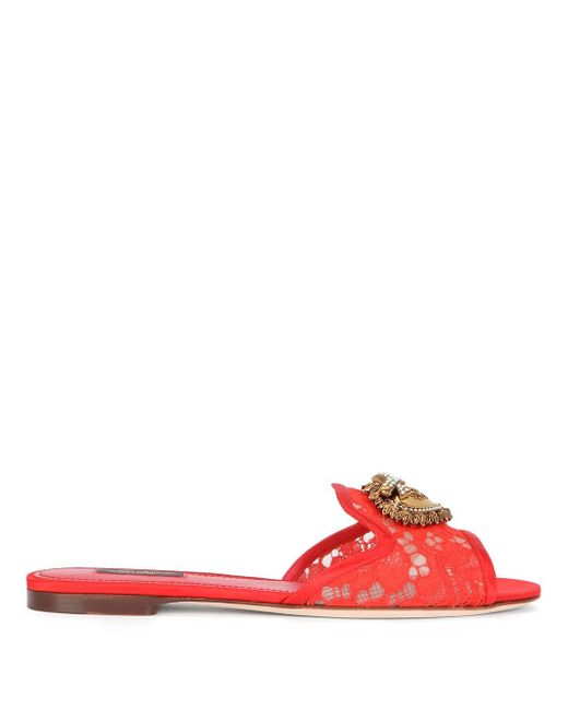 Dolce & Gabbana embellished-detail slip-on sandals