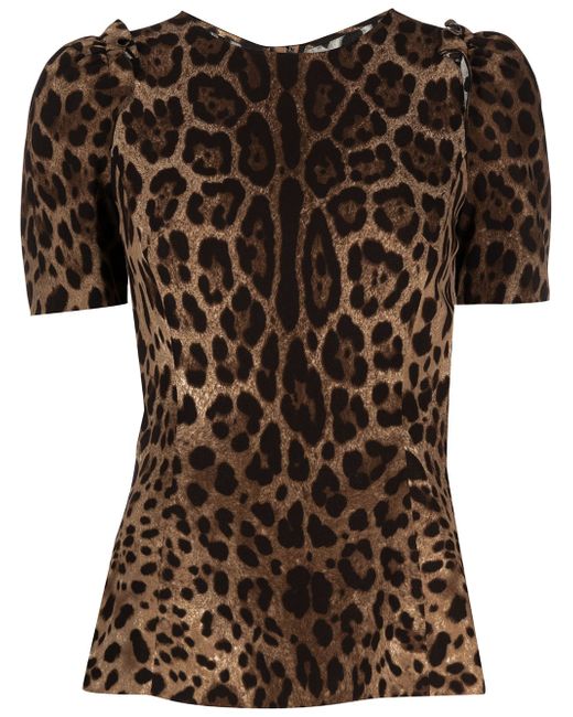 Dolce & Gabbana leopard-print top