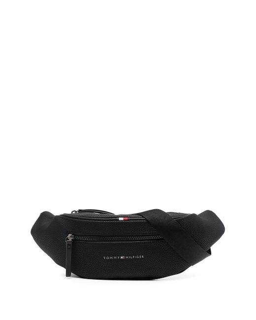 Tommy Hilfiger logo-embellished faux leather belt bag