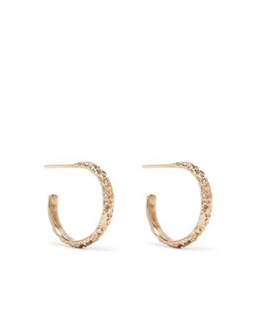 Susannah King 9kt yellow medium hoop earrings