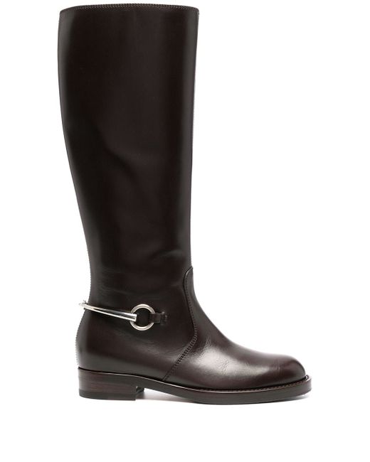 Gucci buckle-detail knee-length boots