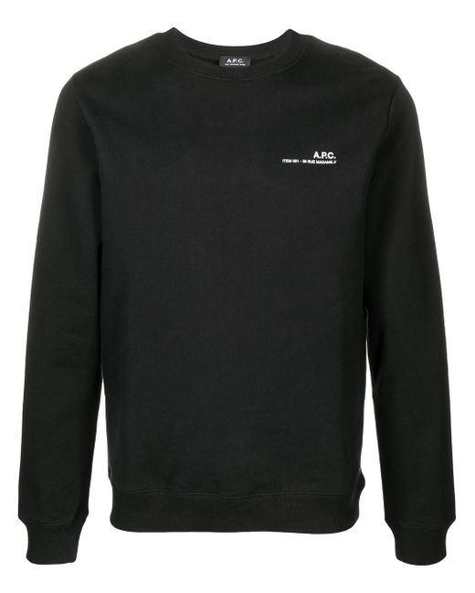 A.P.C. . logo-print cotton sweatshirt