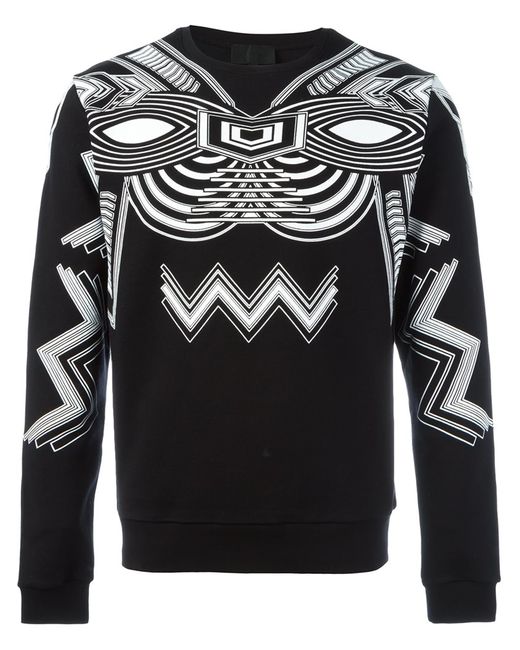 Les Hommes geometric print sweatshirt