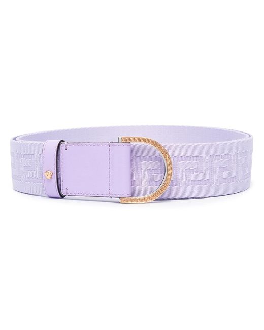 Versace Greca-pattern D-ring belt