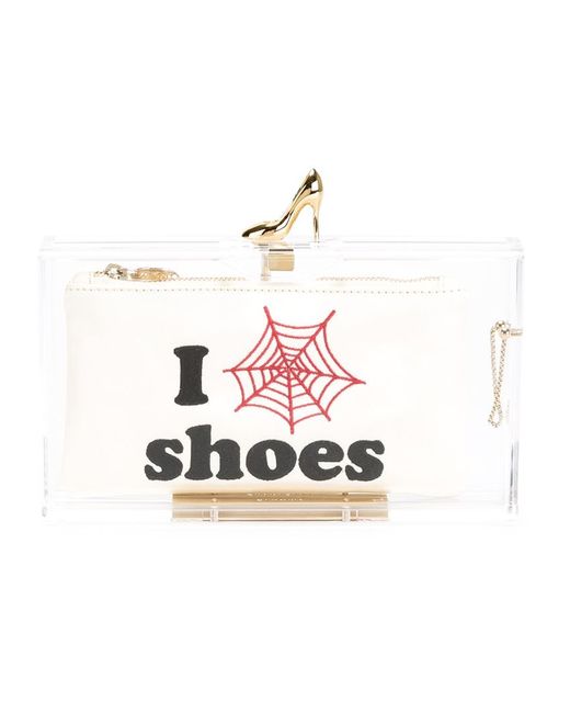 Charlotte Olympia Pandora Loves Shoes clutch