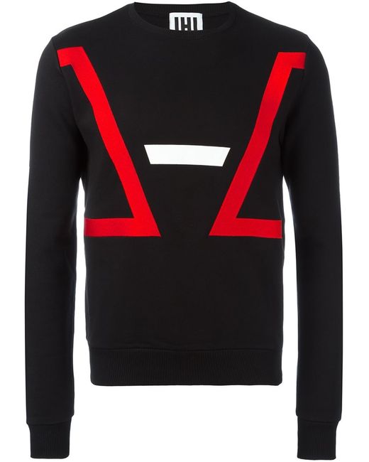 Les Hommes geometric print sweatshirt