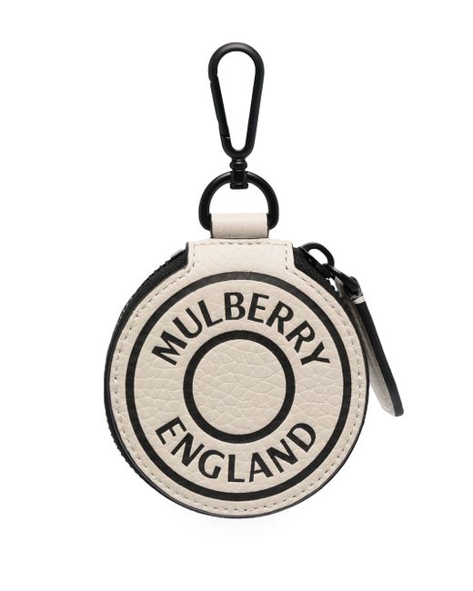 Mulberry round logo pouch
