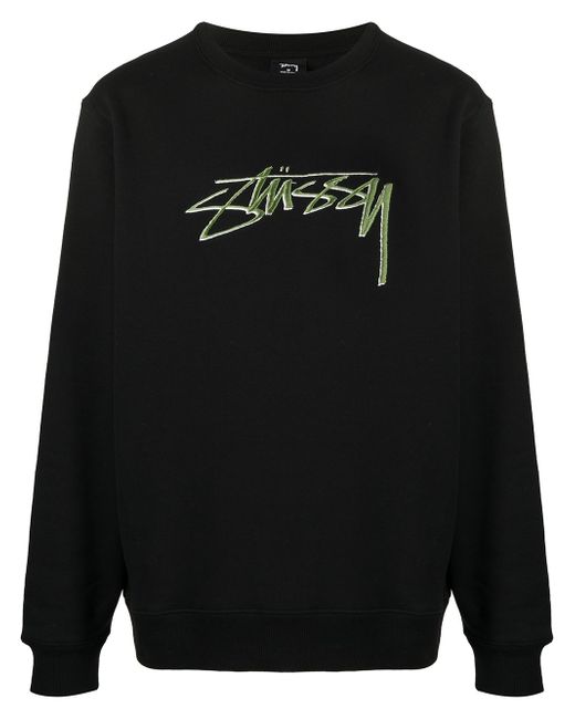 Stussy Smooth Stock logo-embroidered sweatshirt