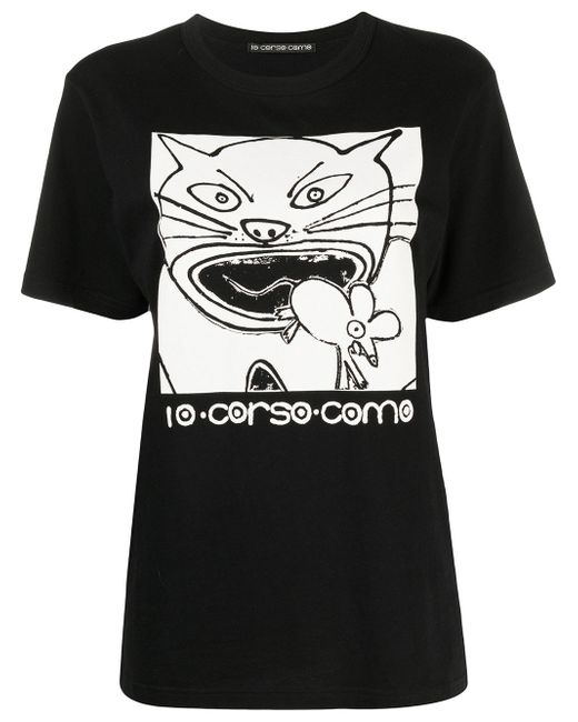 10 Corso Como cat-print T-shirt