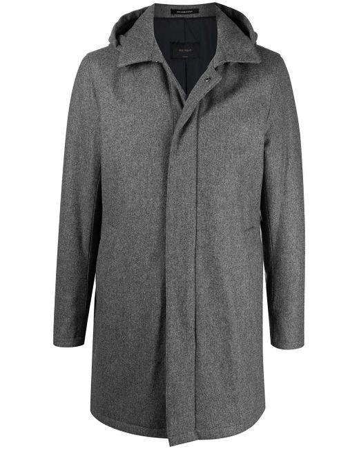 Dell'oglio hooded single breasted coat