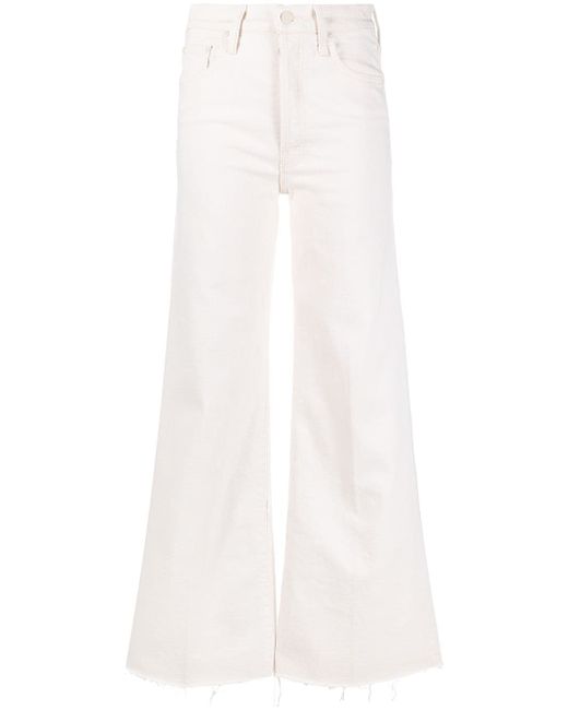 Mother high-rise wide leg jeans